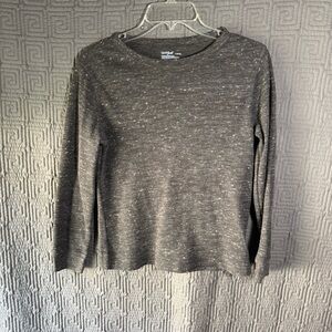 Cat And Jack Corduroy Shirt Boys Size Large 10/12 Grey Gray Long Sleeve